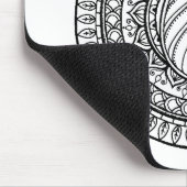 Kreis-Stammes- Gekritzel Mousepad (Ecke)