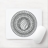 Kreis-Stammes- Gekritzel Mousepad (Mit Mouse)