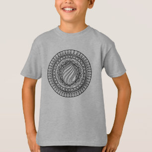Kreis-Stammes- Gekritzel T-Shirt