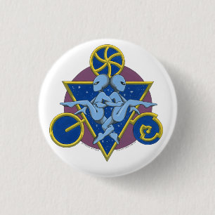Kreis-Tanzen-Außerirdische Button