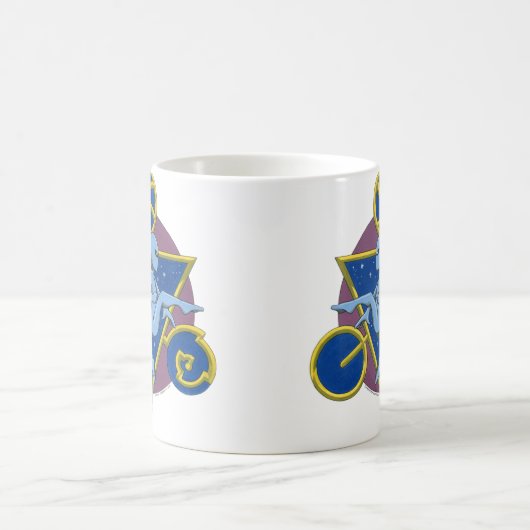 Kreis-Tanzen-Außerirdische Kaffeetasse (Mittel)
