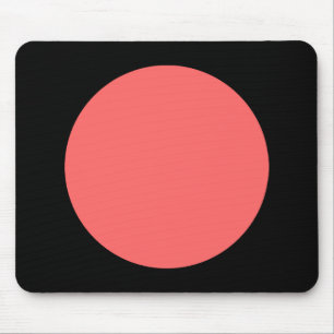 Kreis - Tropisch mit schwarz Mousepad