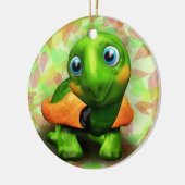 Kreis-Verzierung des Suppenschildkröte-Baby-3D Keramik Ornament (Links)