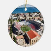 Kreis-Verzierung Madisons Wisconsin Keramikornament (Links)