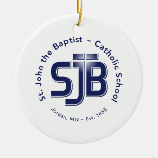 Kreis-Verzierung mit SJB Logo Keramikornament