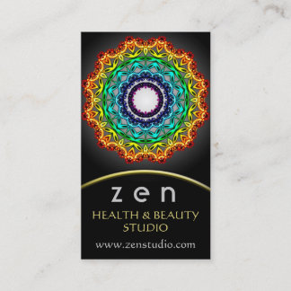 Kreis-Verzierungs-Mandala-Kunst, Visitenkarte