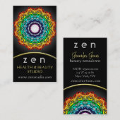 Kreis-Verzierungs-Mandala-Kunst, Visitenkarte (Vorne/Hinten)
