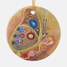 Kreis-Verzierungs-Schmetterlings-Kunst-Malerei Keramikornament