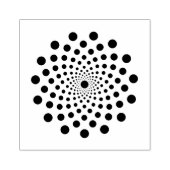 Kreis voller Punkte Gummistempel (Prägung)