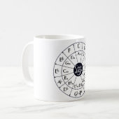Kreis von Fünfteln Kaffeetasse (Vorderseite Links)