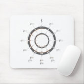 Kreis von Fünfteln Mousepad (Mit Mouse)