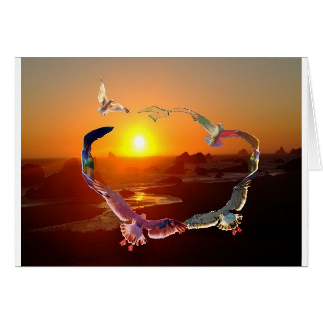 Kreis von Seaguls (Vorderseite (Horizontal))