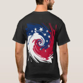 Kreis von Unabhängigkeit - Doppeltes versah mit T-Shirt (Rückseite)