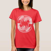 Kreis von zwei Kopf-Schwanz-Reis-Pflanze