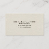 Kreis White Lotus Enso Zen Visitenkarte (Rückseite)