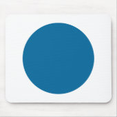 Kreis - Wüstenblau mit Weiß Mousepad (Vorne)