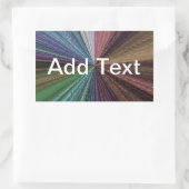 Kreisbogen Rechteckiger Aufkleber (Tasche)