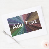 Kreisbogen Rechteckiger Aufkleber (Umschlag)