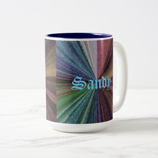 Kreisbogen Zweifarbige Tasse (VorderseiteRechts)