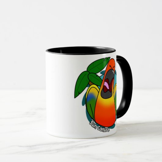 Kreischende Tasse Sun Conure (VorderseiteRechts)