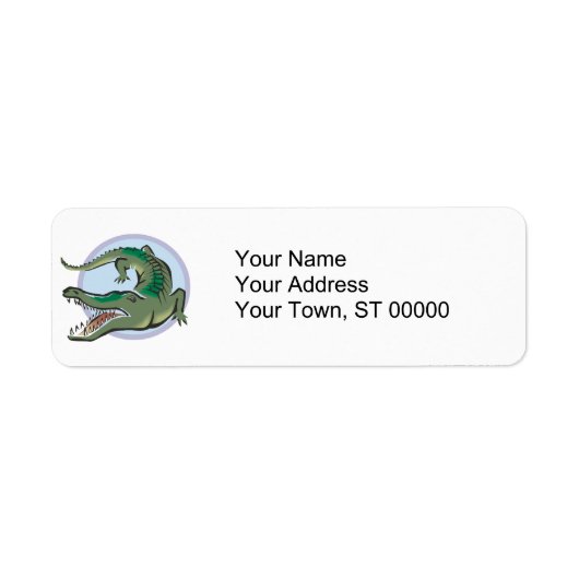 Kreisdesign mit Krokodil/Alligator (Vorne)