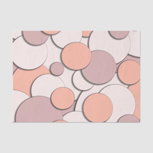 Kreisdesign monochrom seidenpapier (Vorderseite)