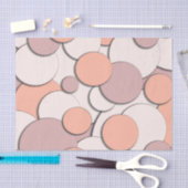 Kreisdesign monochrom seidenpapier (Handwerk)