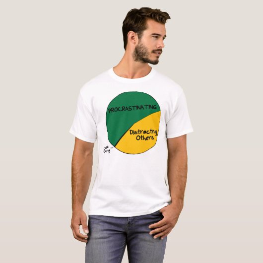Kreisdiagramm T-Shirt (Vorne ganz)