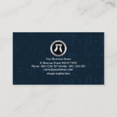 Kreisdreieck Floating Math Gleichung Math Tutor Visitenkarte (Rückseite)