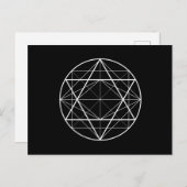 Kreisdreiecke, heilige Geometrie zeichnend Postkarte (Vorne/Hinten)