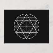 Kreisdreiecke, heilige Geometrie zeichnend Postkarte (Vorderseite)