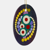 Kreise Abstrakte Artwork Keramik Ornament (Rechts)