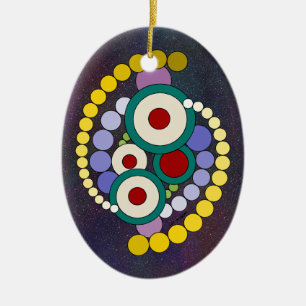 Kreise Abstrakte Artwork Keramik Ornament