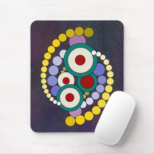 Kreise Abstrakte Artwork Mousepad (Mit Mouse)