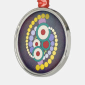 Kreise Abstrakte Artwork Ornament Aus Metall (Links)