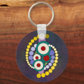 Kreise Abstrakte Artwork Schlüsselanhänger (Rückseite)