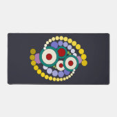 Kreise Abstrakte Artwork Schreibtischunterlage (Vorderseite)