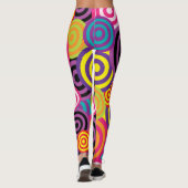 Kreise Abstrakter Hintergrund Leggings (Rückseite)
