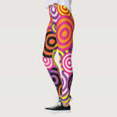 Kreise Abstrakter Hintergrund Leggings (Links)