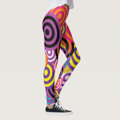 Kreise Abstrakter Hintergrund Leggings (Rechts)