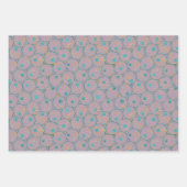 Kreise Abstraktes Muster - Blush, Lavendel Geschenkpapier Set (Vorderseite 2)