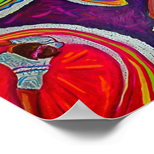 Kreise am Boden Poster (Ecke)