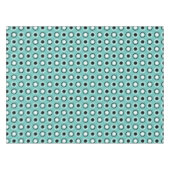 Kreise auf Aquamarin Tischdecke (Vorderseite (Horizontal))