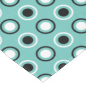 Kreise auf Aquamarin Tischdecke (Schrägansicht)