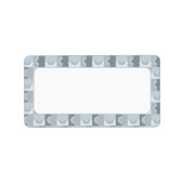 Kreise auf der Grau-Adressenkennzeichnung Adressaufkleber (Vorne)