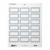 Kreise auf der Grau-Adressenkennzeichnung Adressaufkleber (Vorne)