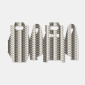 Kreise auf Streifen - Kohlekrempel Geschenkschachtel (Ungefaltet)