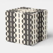 Kreise auf Streifen - Kohlenkreuzherz Geschenkschachtel (Rückseite)