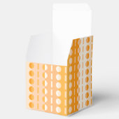 Kreise auf Streifen-Orange Peach Ombre Classic Geschenkschachtel (Geöffnet)
