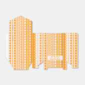 Kreise auf Streifen Orange Peach Ombre Zent Geschenkschachtel (Ungefaltet)